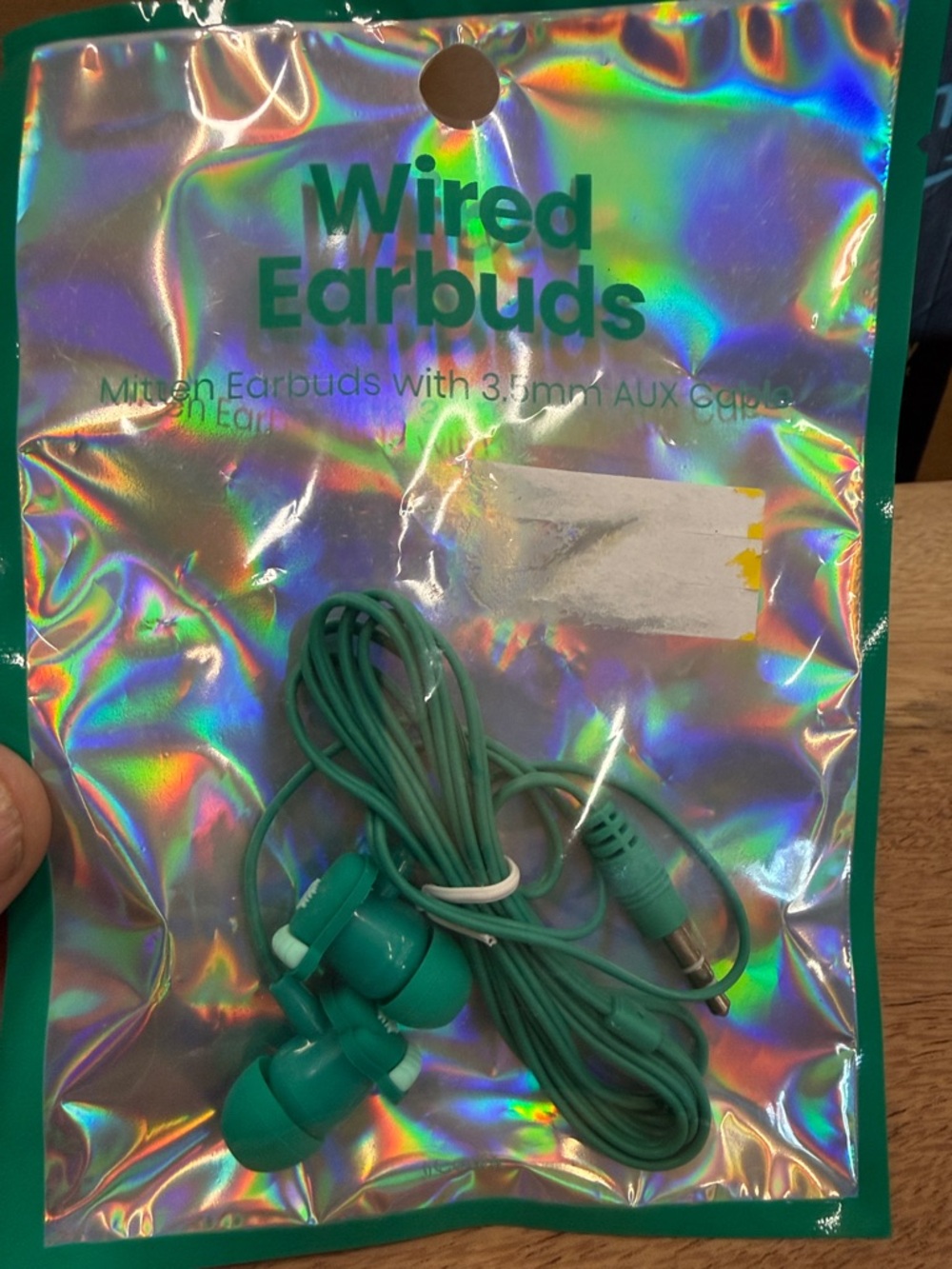 Wired Earbuds in Teal Green - 3.5mm AUX‎